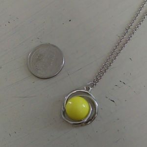 Yellow stone necklace